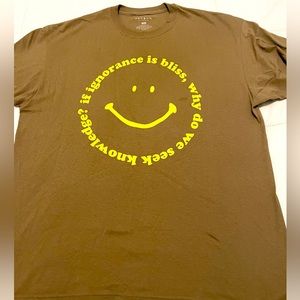 Mens PacSun “Ignorance is Bliss” Tee- Size XL